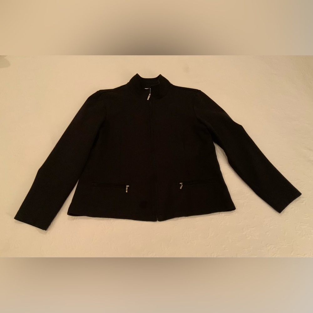 Talbots Black Knit Jacket